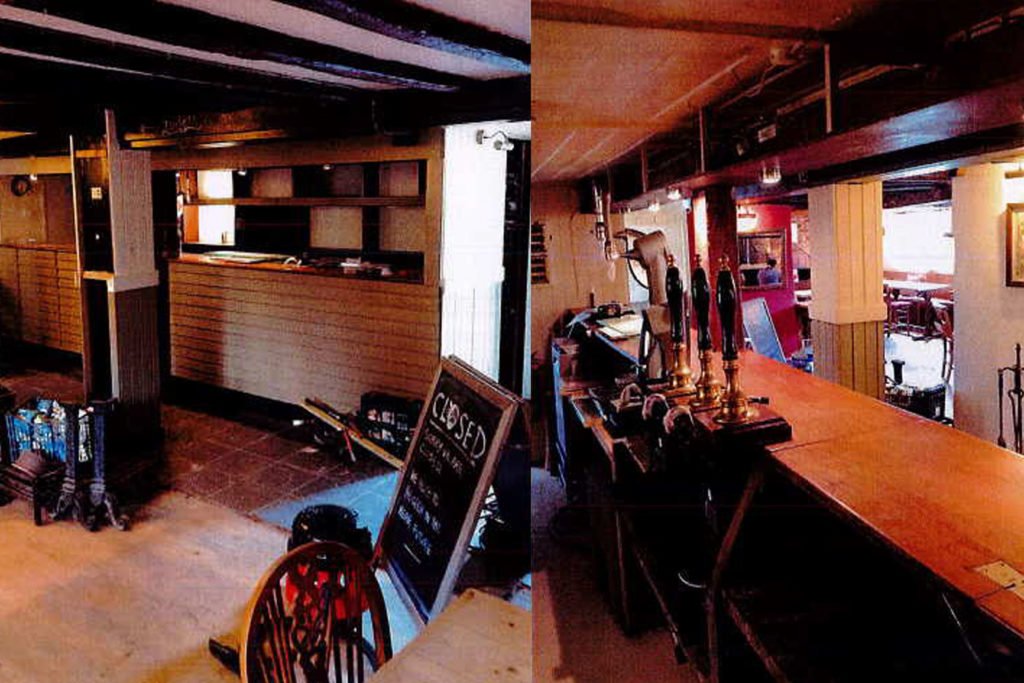 The Foresters Arms bar before the renovation