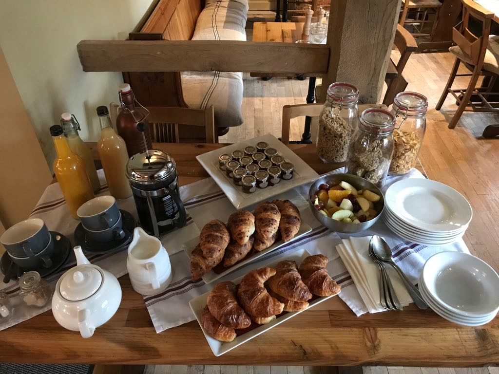 Continental breakfast at The Forester Arms